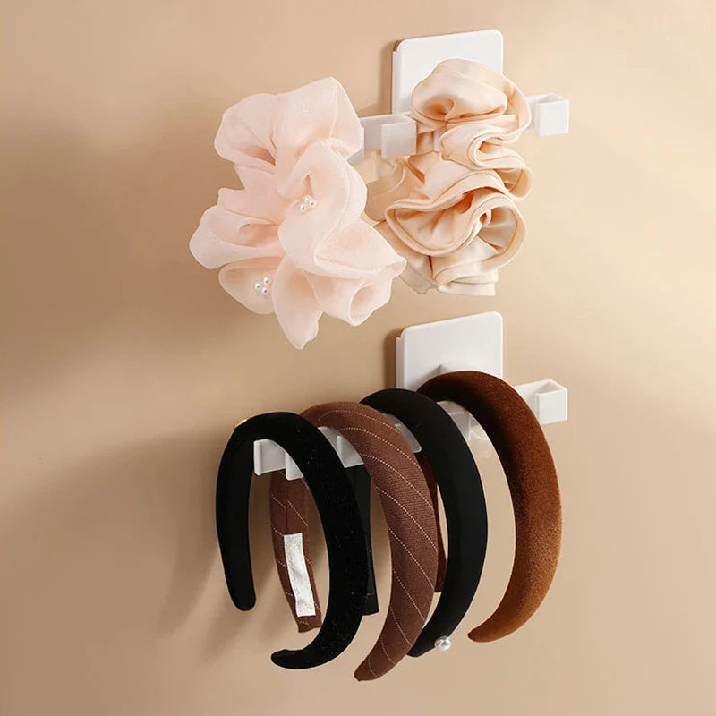 Cap Organizer for Hanging, 6 Hooks Hat Hanger, Strong Adhesive Support for Caps, Multifunction Hat Hoop Rack