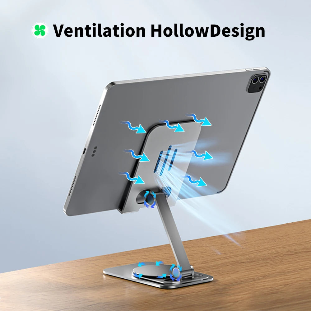 Aluminum Tablet Stand Holder For iPad Pro 11 10th 10.2 7th 8th 9th Gen Xiaomi Pad Samsung Tab Foldable Ultrathin Tablet Support