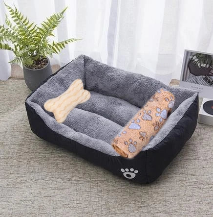 Dog Sofa Bed Bed for Dog Cat Pet Square Plush Kennel Medium Small Cushion Dog Bed House