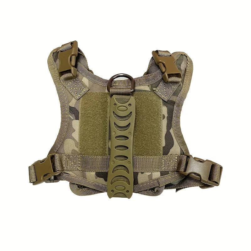 Cat Puppy Tactical Vest Training Harness for Small Dogs Adjustable Military Outdoor Working Cat Harness