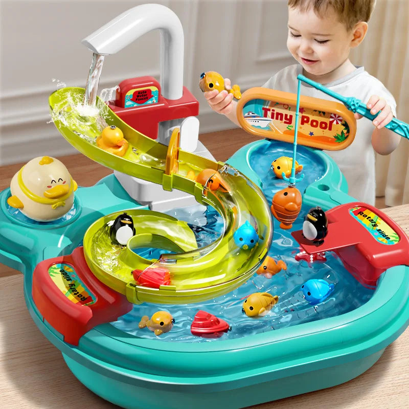 Children Puzzle Pretend Play Toys Dishwashing Basin Toys Gift Montessori Toys