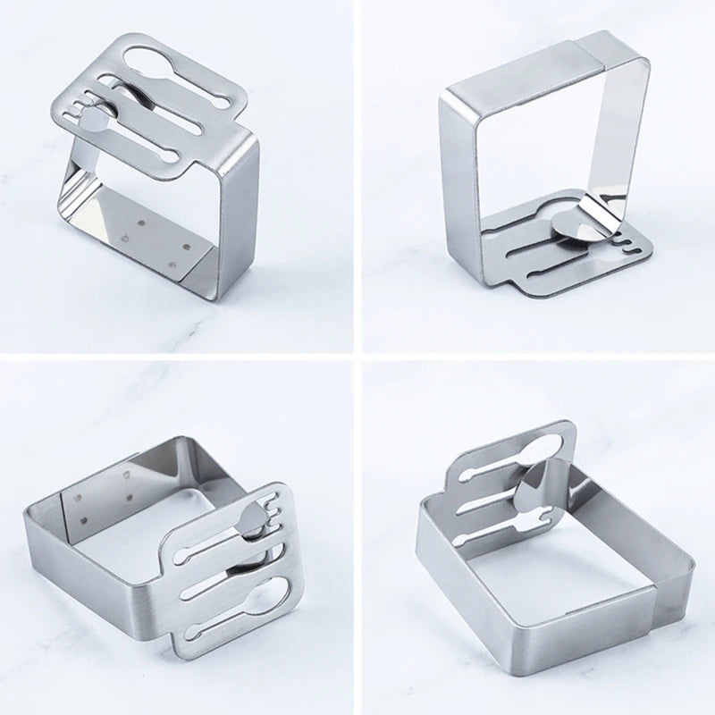 4PCS Home Stainless Steel Tablecloth Tables Cover Clips Holder Clamps Party Tool Stainless Steel Table Cloth Clip Leaf Shape