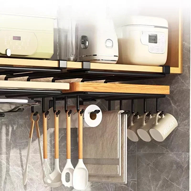 Kitchen Under Cabinet Basket Storage Shelf Cutting Board Rack Rack Under Cabinet