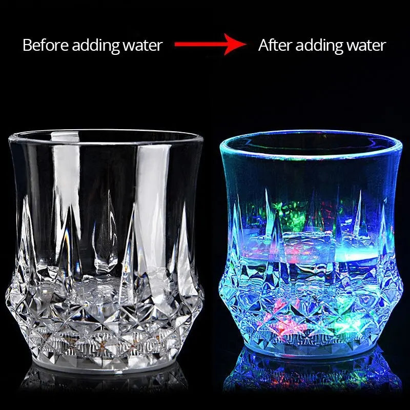 1pc Colorful Glowing Cup Pour Water And It Lights Up Inductive Pineapple Cup KTV Bar Color Changing Beer Cup