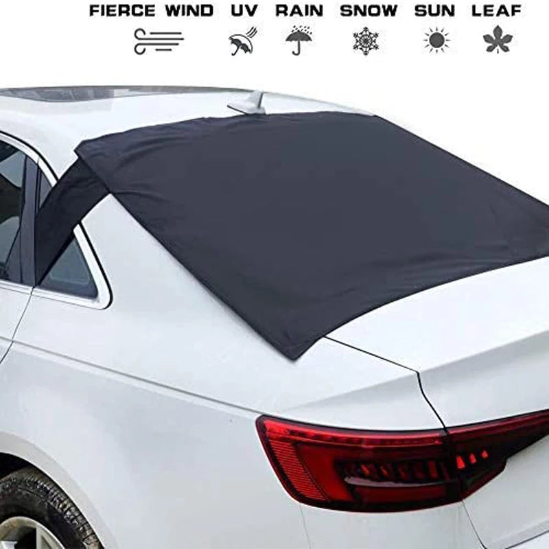 Oxford Fabric Car Front Windscreen Cover Car Windshield Snow Sun Shade Cover With Reflective Stripe