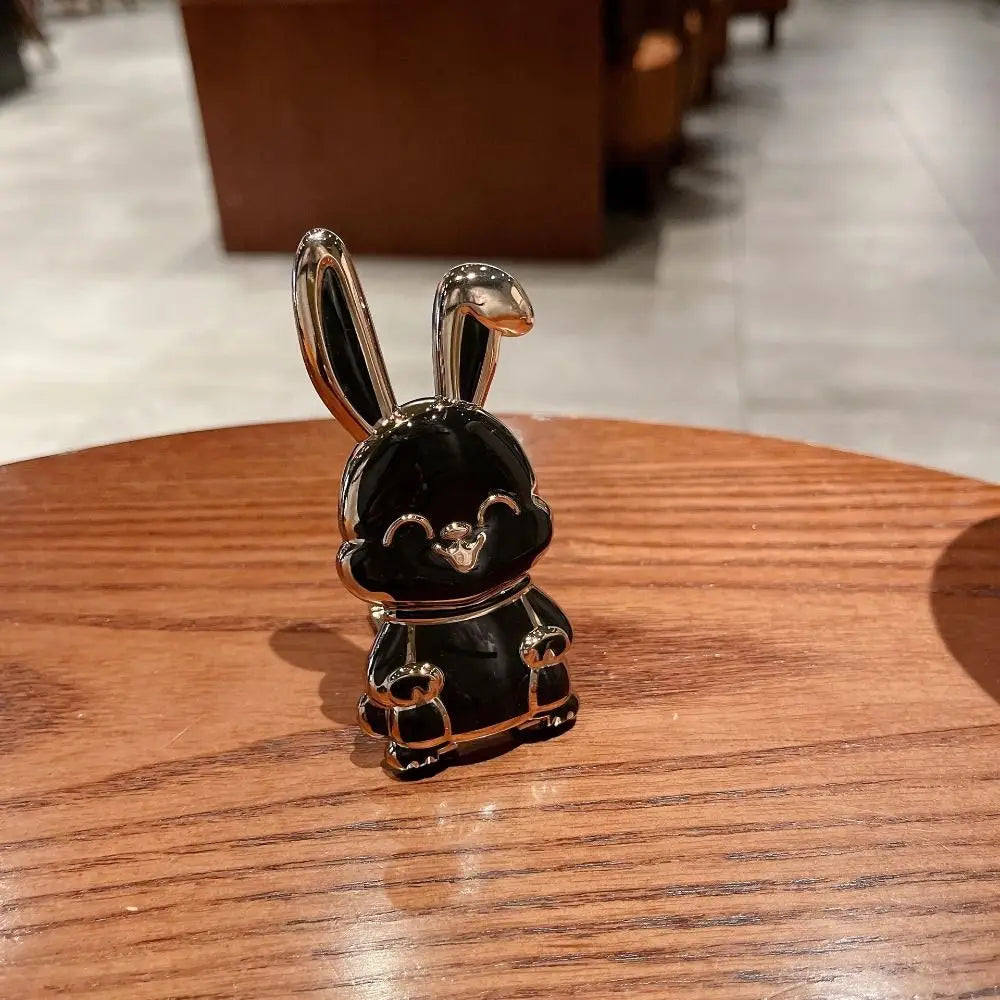 Portable ABS Bunny Finger Ring Holder Mobile Phone Holder Foldable Phone Finger Ring Holder Phone Back Sticker Pad