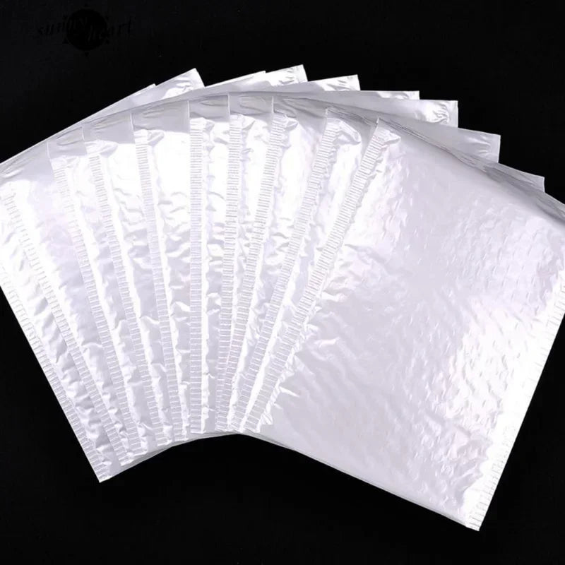 10-50Pcs Poly Bubble Envelopes White Foam Self Seal Shipping Bags 11cm 15cm 23cm