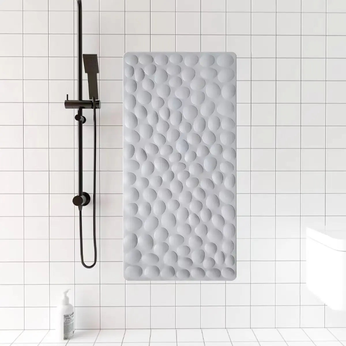 Bathroom floor mat Super anti-slip bathtub mat Bath mat Stone pattern plastic