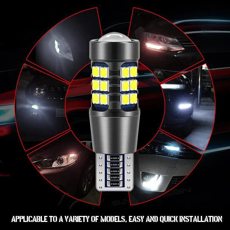 2Pcs 1156 P21W BA15S 7440 W21W High Power Auto LED Bulb White 12V Car Reverse Back Light T15 W16W 3030 Turn Signal Lamp