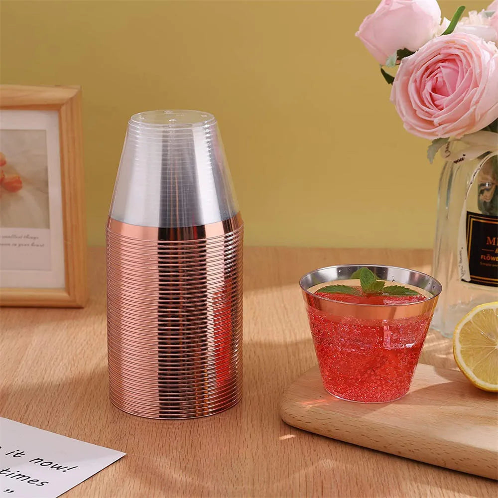 Household Plastic Cup Stackable Stylish Plastic Wine Mugs For Restaurant Small Size Disposable Application Portable