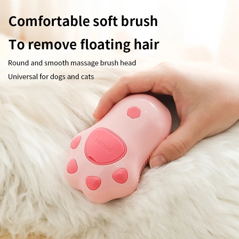 Dog Steam Brush Cat Steam Brush Dog Massage Comb Built-in Electric Water Spray Soft Silicone Pet Hair Removal Grooming Brush