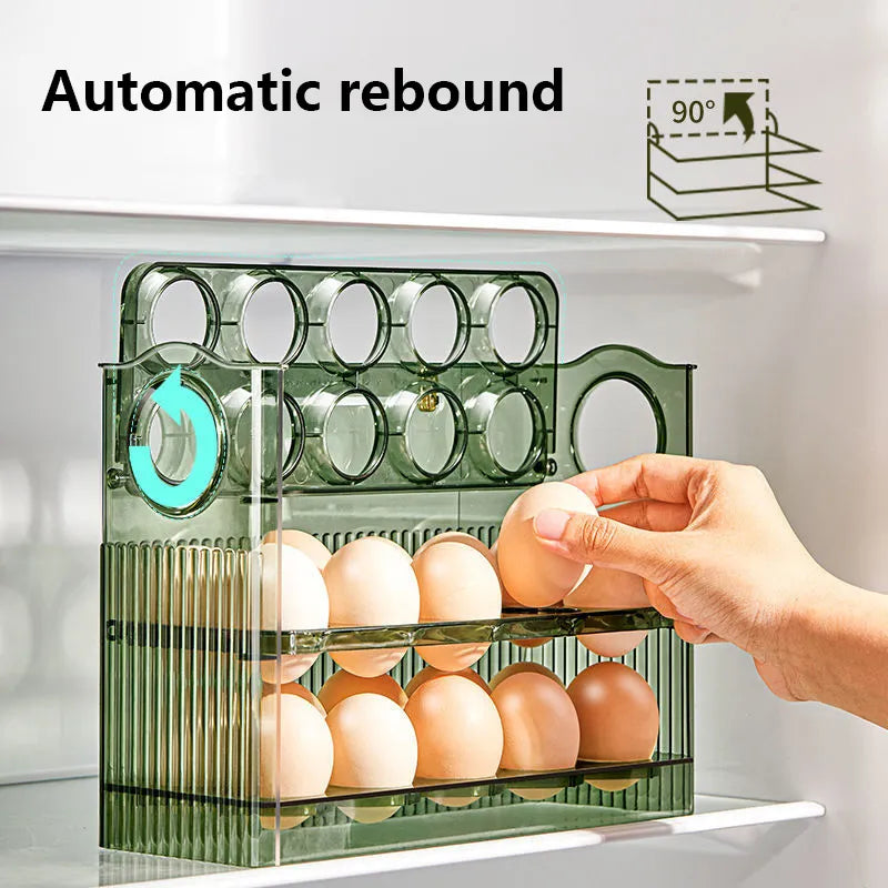 Egg Storage Box Refrigerator Organizer Food Containers Egg Fresh-keeping Case Holder Tray Dispenser Kitchen Storage Boxes