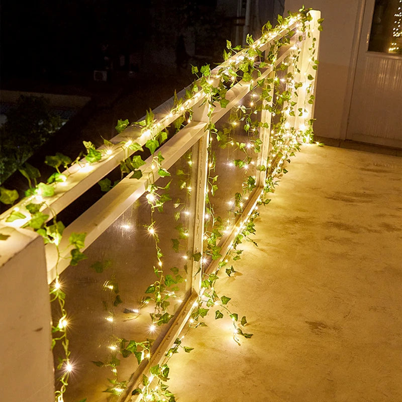 LED String Lights 2M 20LED/ 5M 50LED Maple Leaf Garland Christmas Fairy Lights