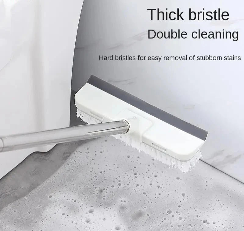 Toilet brush floor cleaning wiper long handle floor cleaning bristles