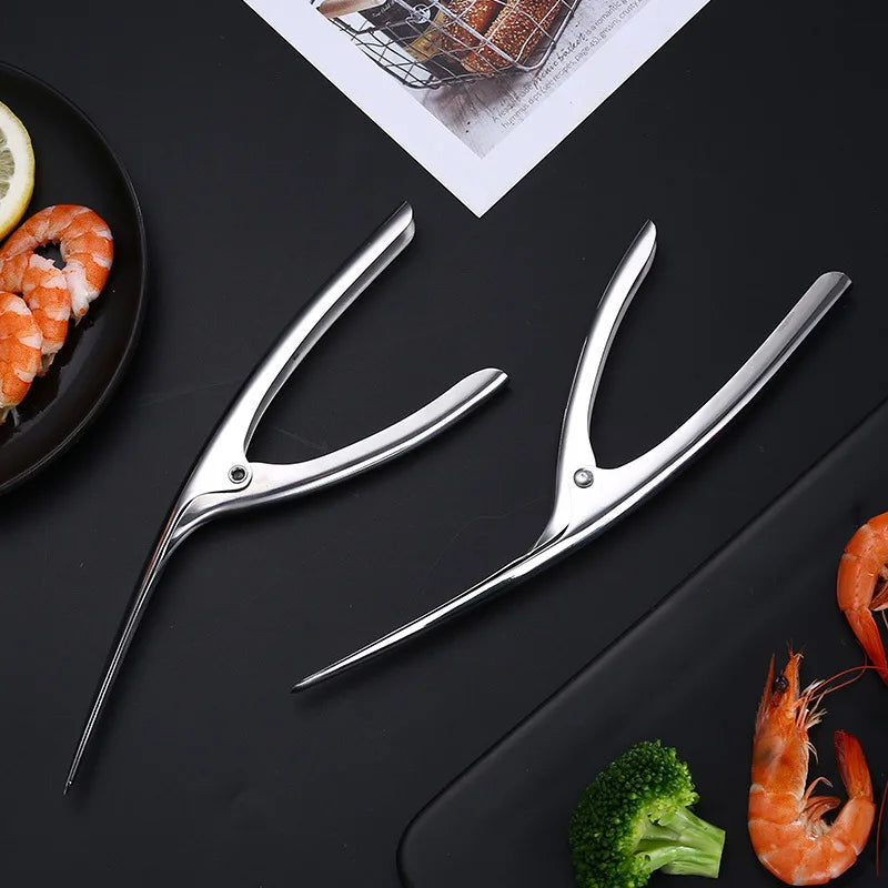 Kitchen Accessories Shrimp Peeler Stainless Steel Seafood Cooking Tools Creative Convenient Shrimp Peel Device Kitchen Gadgets