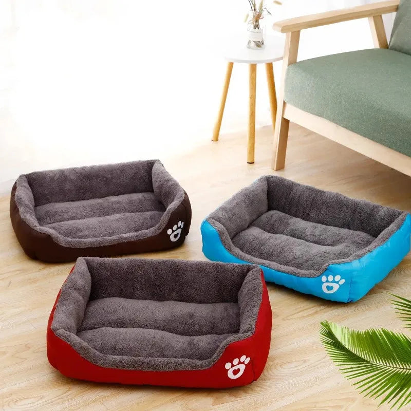 Dog Sofa Bed Bed for Dog Cat Pet Square Plush Kennel Medium Small Cushion Dog Bed House