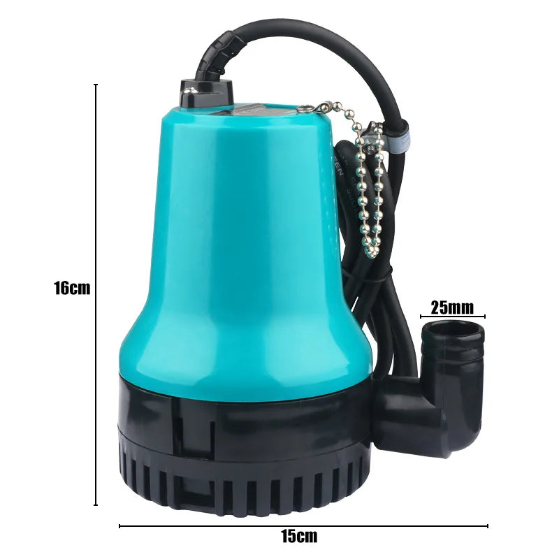 Solar Miniature 12V 24V Electric DC Portable 4500L/H Submersible Pump 50w