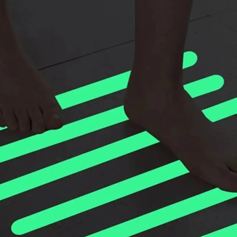 Luminous Tape Green Warning Ground Light Storage Stair Anti Slip Sticker Reflective Fluorescent Tape