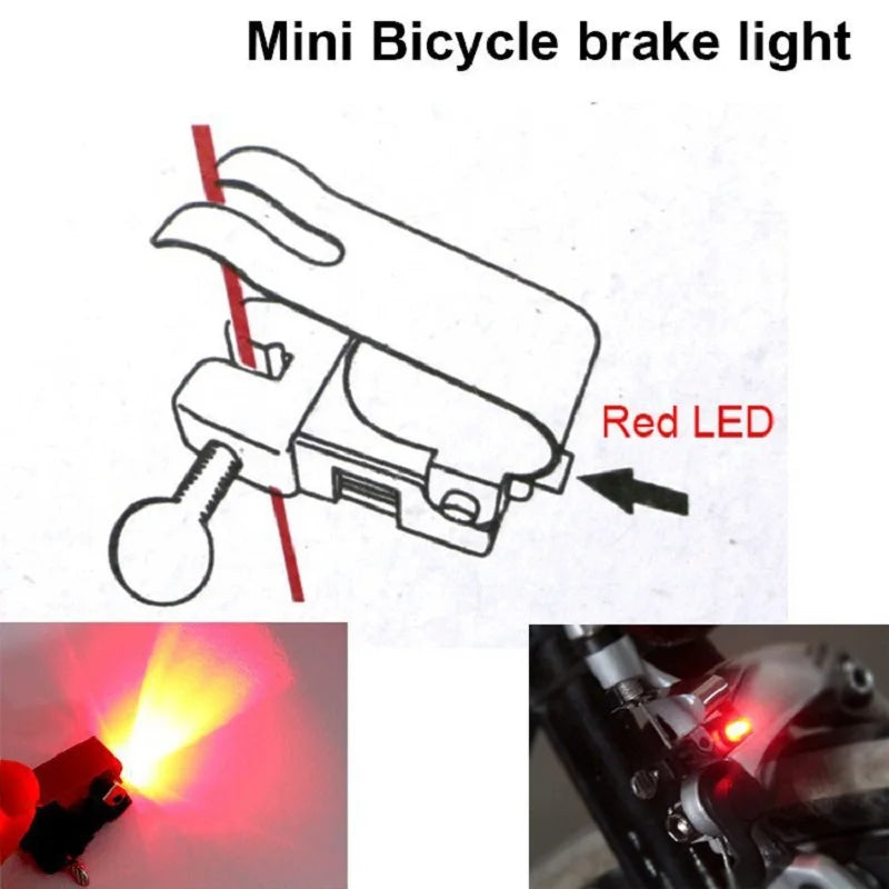 Bicycle Brake Light Outdoor Biking Hiking Travel Signal Led Bicycle Lights Waterproof Nano Bike Brake light Safe Indicator Light