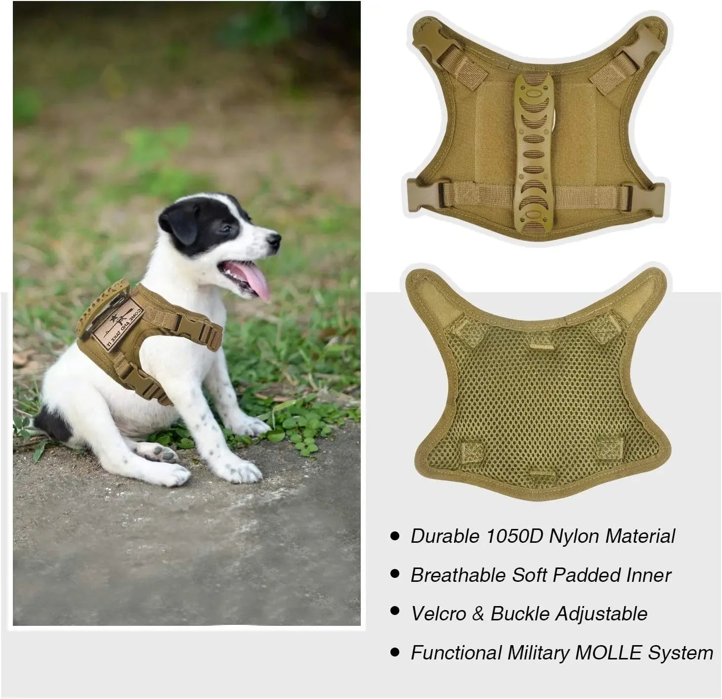 Cat Puppy Tactical Vest Training Harness for Small Dogs Adjustable Military Outdoor Working Cat Harness