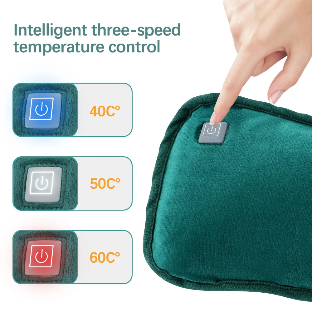 Electric Hand Warmer USB Heater Graphene Heating Flannel Warmer Bag