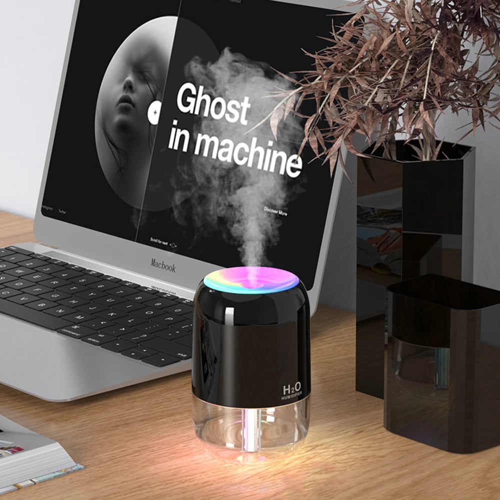 Colorful Cool Mist Mini Humidifier 300ml USB Personal Desktop Humidifiers