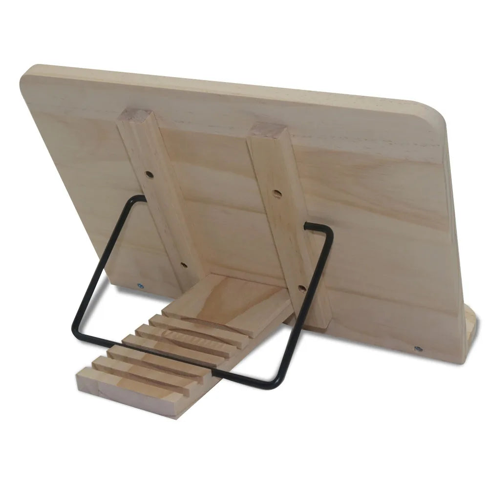 Solid Wood Folding Reading Bookshelf Student Writing Board Computer Desktop