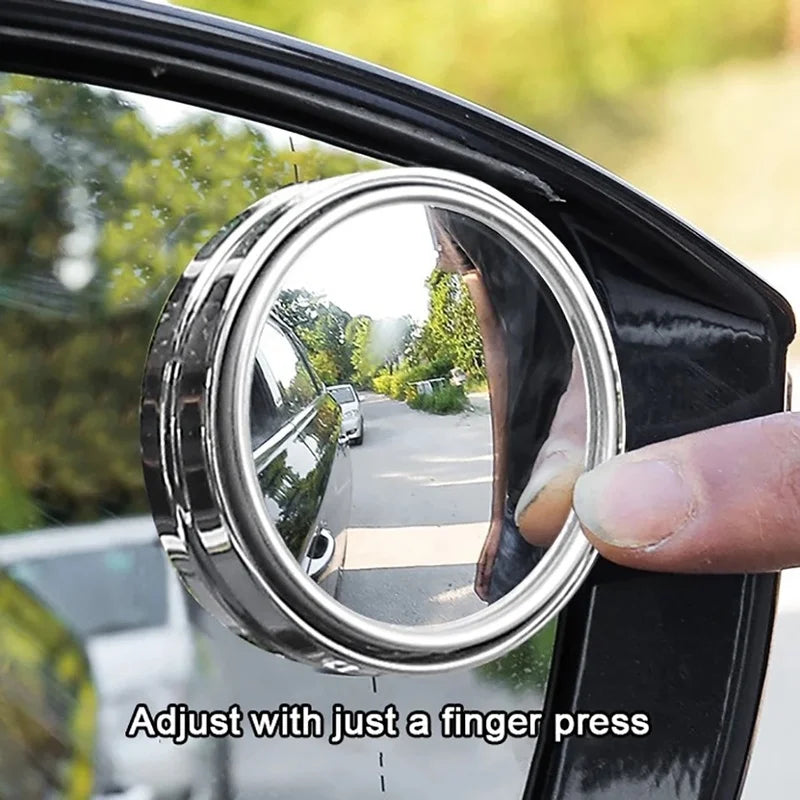 Blind Spot Mirror For Car 2Pcs 360 Degree Adjustable Auxiliary Rearview Convex Mirror Round Frame Wide Angle Mirrors for Car Reverse