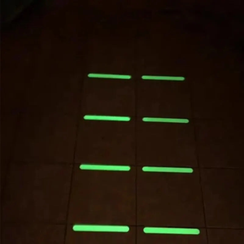 Luminous Tape Green Warning Ground Light Storage Stair Anti Slip Sticker Reflective Fluorescent Tape