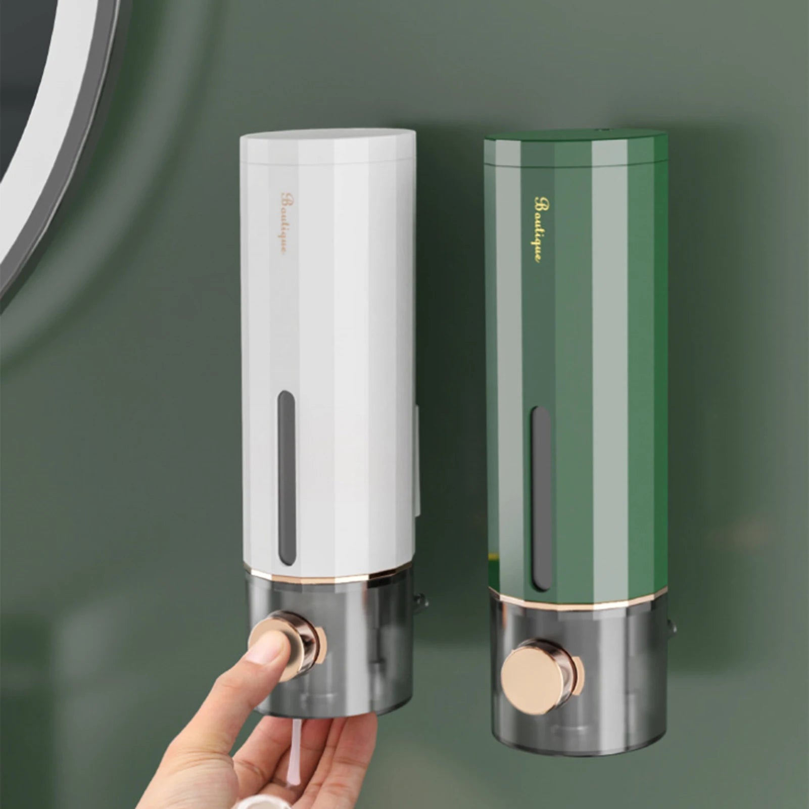 Wall Mount Non-Perforating Soap Dispensers Hand Sanitizer Wall Hanger Shampoo Box