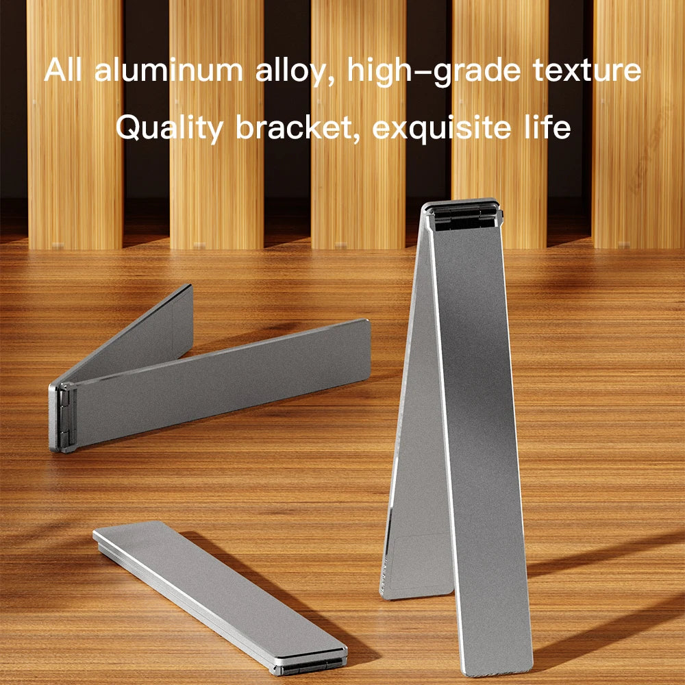 Mini L Shaped Tablet Stand Foldable Aluminium Alloy Plate Stand