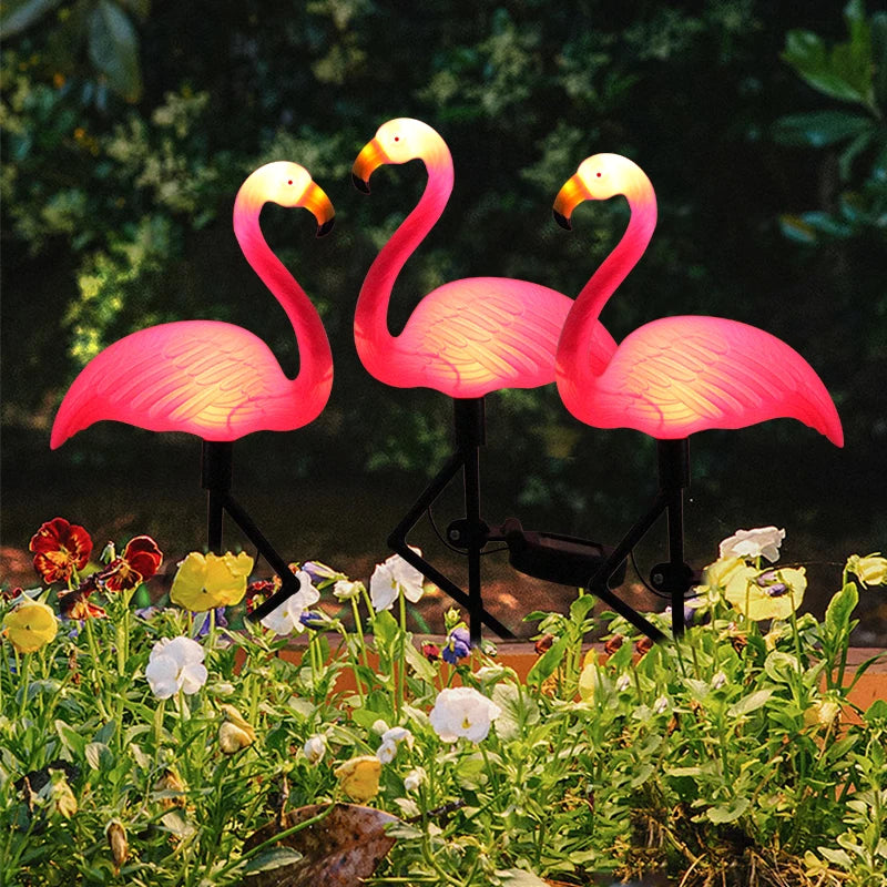 Solar Flamingo Light LED Outdoor Lamp Garden Light Waterproof Stake Light