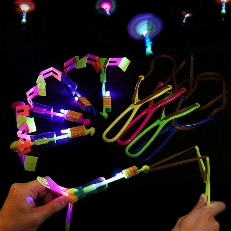 50/30/10/5/1Pc Light Toy Arrow Rocket Helicopter Flying Toy LED Light Toys