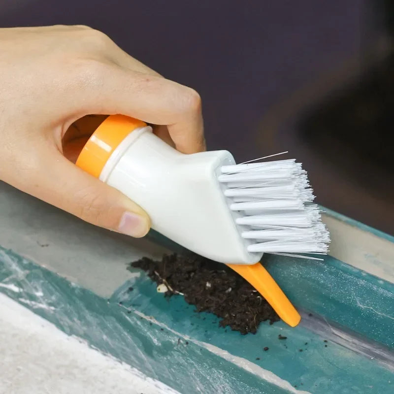 Creative Household Cleaning Brush Can Connect Mineral Water Bottle Wet and Dry Cleaning Brush Multifunctional Dead Angle Brush