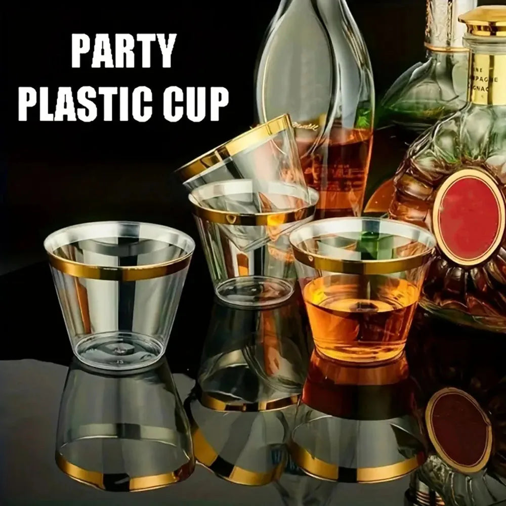 Household Plastic Cup Stackable Stylish Plastic Wine Mugs For Restaurant Small Size Disposable Application Portable