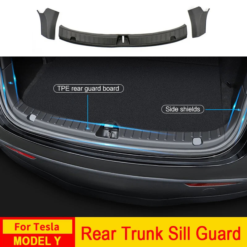 Trunk Protector Guard For Tesla Model Car Y Anti-Scratch Mat Rear Cargo