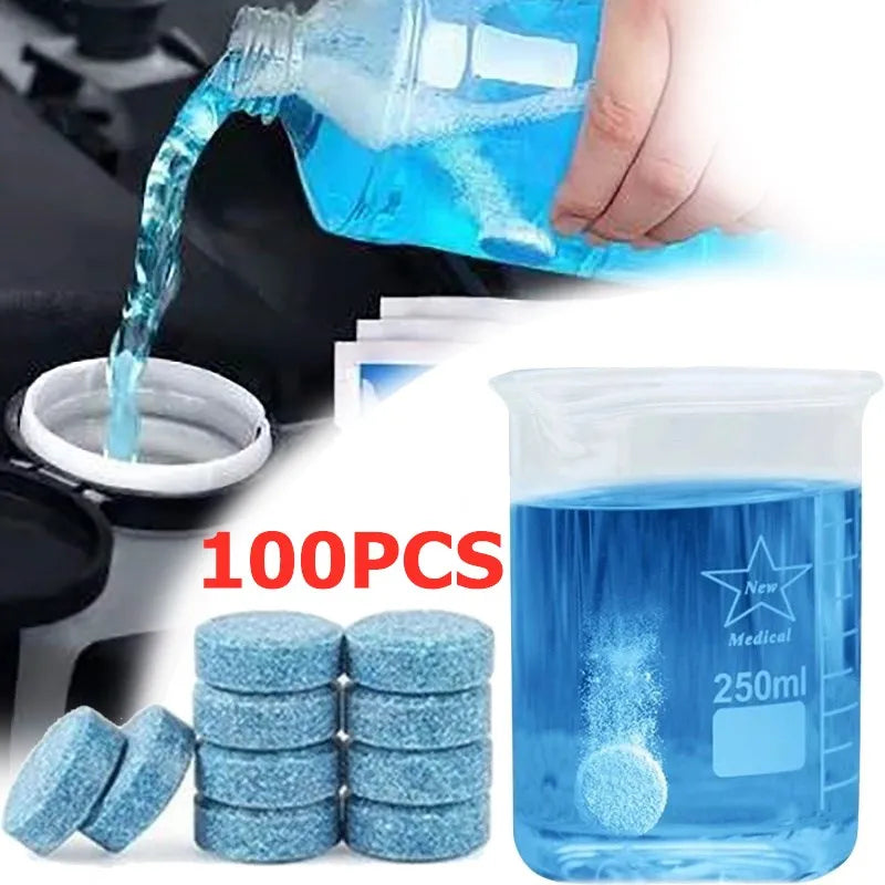 Solid Cleaner Car Windscreen Cleaner Effervescent Tablet For Auto Wiper Glass