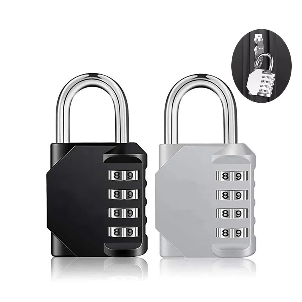 2PCS Combination Padlock Suitcase Luggage Metal Code Password Lock Padlock