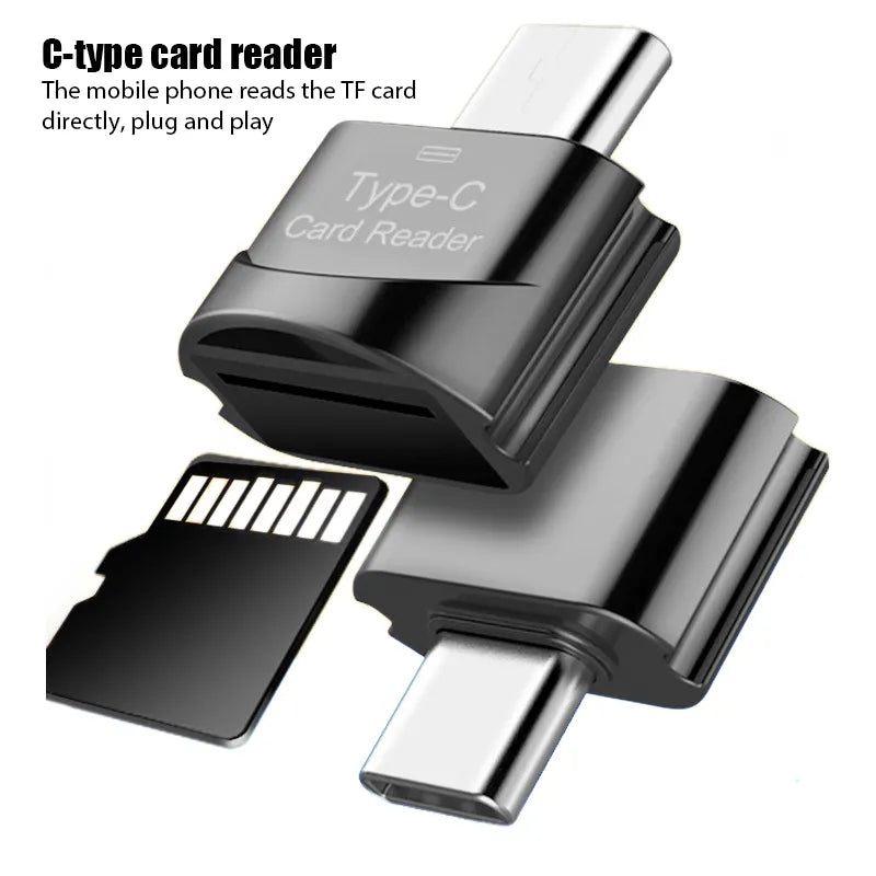 New USB 3.1 Type C To Micro-SD TF Adapter Cardreader High Speed Card Reader Smart Memory Card Reader For Apple Samsung Laptop