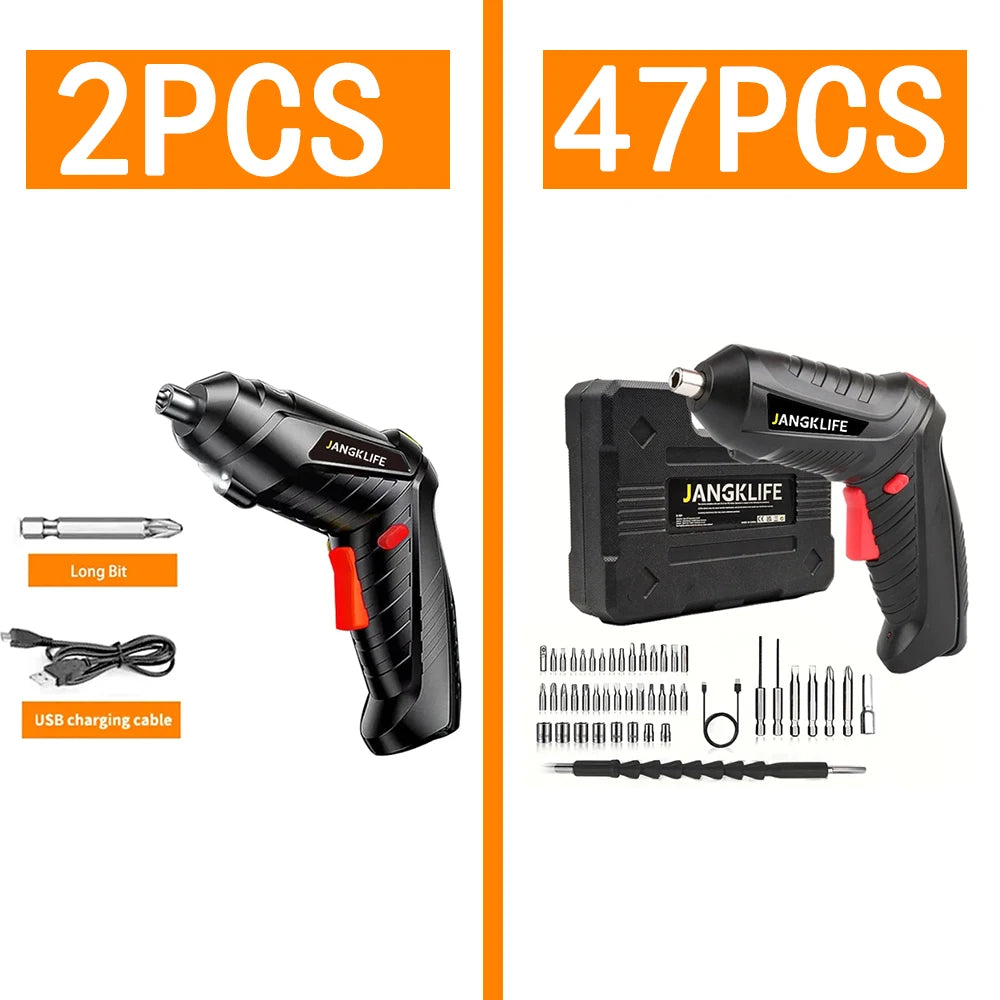 Electric Wireless Screwdriver Drill Battery Rechargeable Cordless Screwdriver