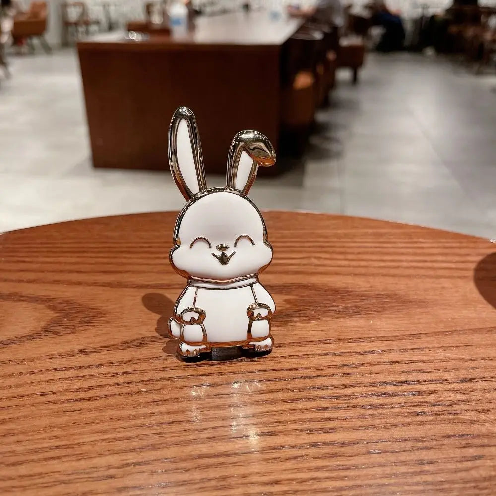 Portable ABS Bunny Finger Ring Holder Mobile Phone Holder Foldable Phone Finger Ring Holder Phone Back Sticker Pad