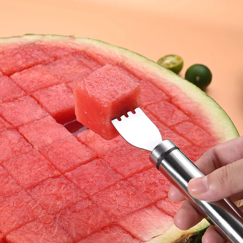 Stainless Steel Windmill Watermelon Cutter Fruit Slicer Tool Watermelon Digger