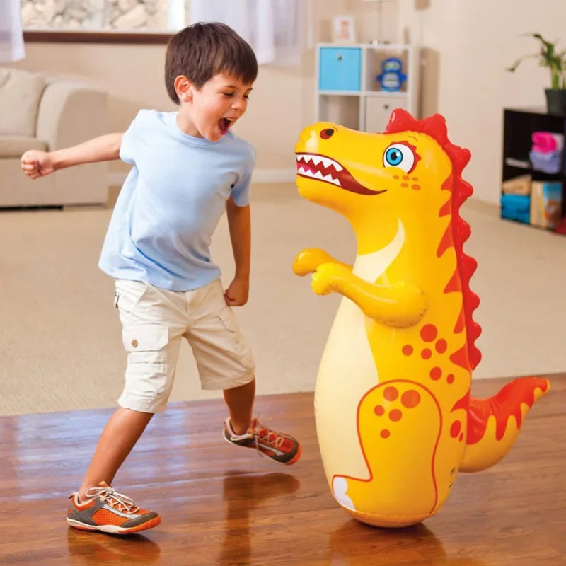 Tumbler Boxing Inflatable Punching Bag Inflatable Dinosaur Tumbler Toy