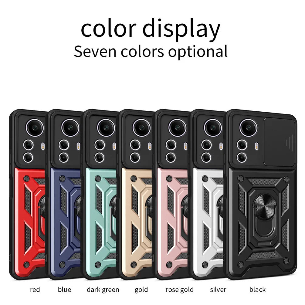 Camera protect case for Xiaomi Redmi Note 12S 12 Pro + 11E 5G 11 Pro 11S 11T