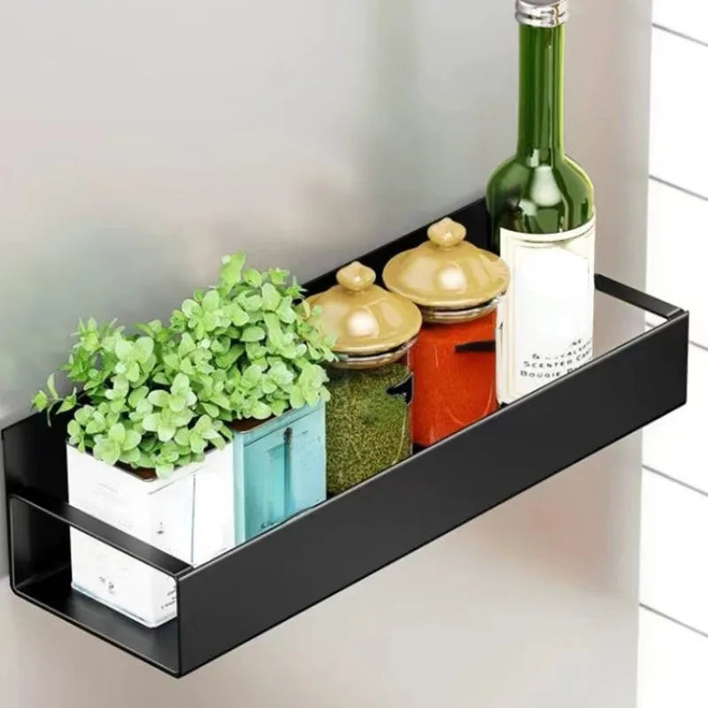 2pcs Magnetic Storage Shelf Side Hanging Storage Rack Multifunctional