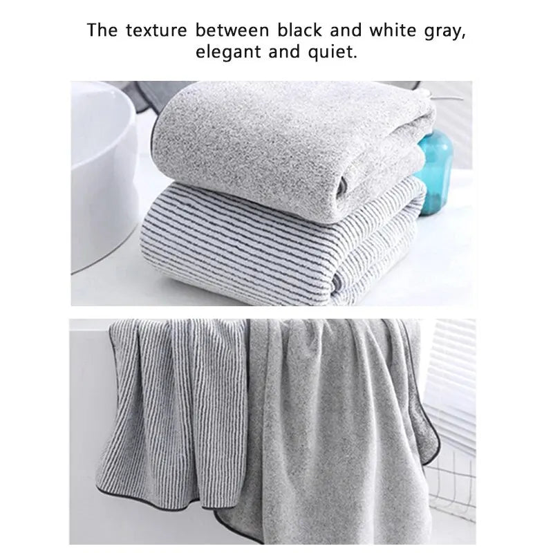 1PCS Thickened Bath Towels Microfiber Towel for Gym Sports Shower Robe