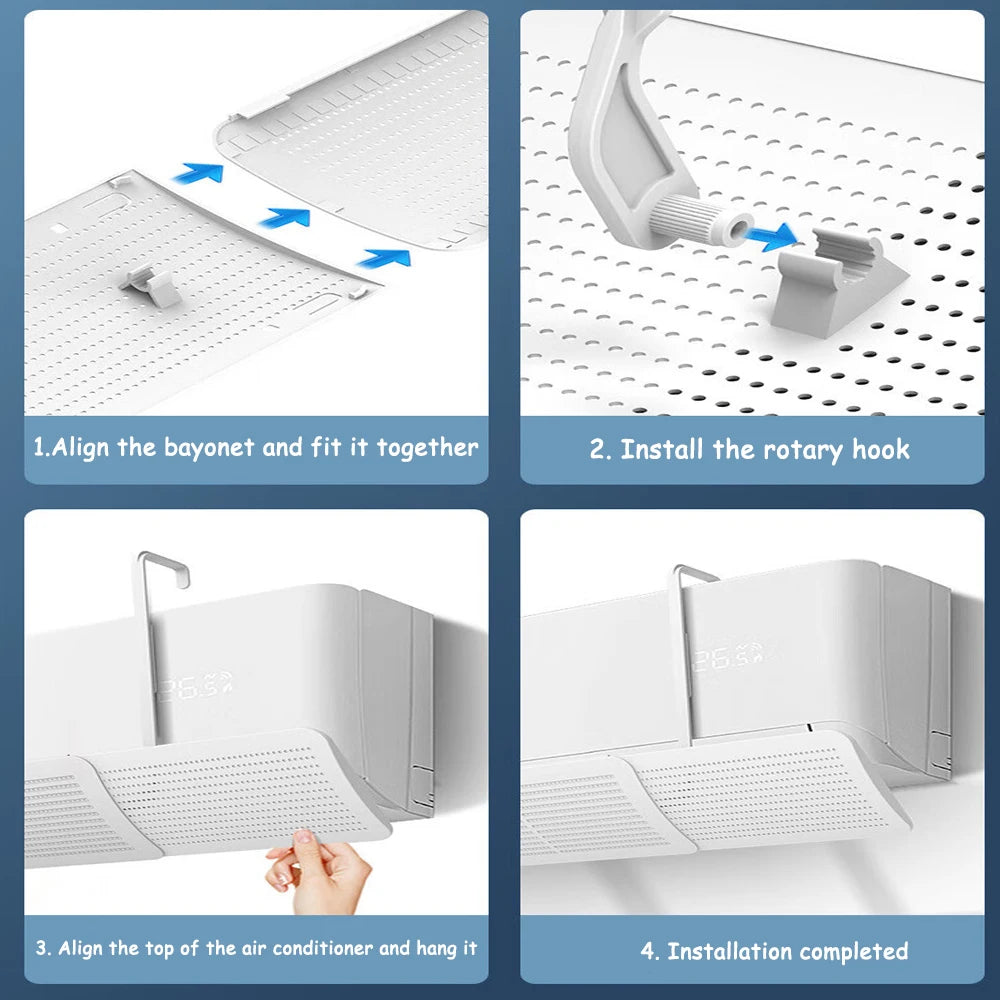 Air Conditioning Windshield Anti-Direct Blowing Windproof Wall-Mounted Air Outlet Baffle