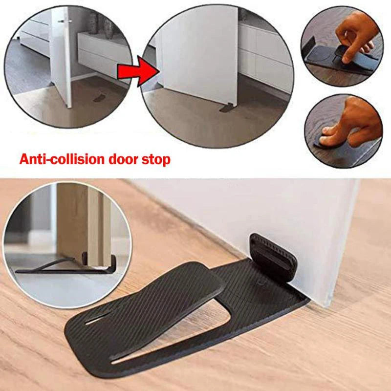 Multi-function Door Stopper Safety Protector Spring Innovative Door Stopper Properly Holds Your Door Open Door Wedge Holder