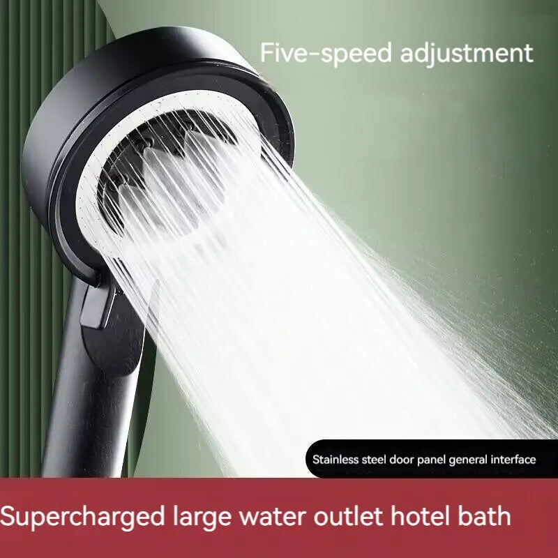 5 Modes Shower Head High Pressure Showerhead Portable Filter Rainfall Faucet Tap