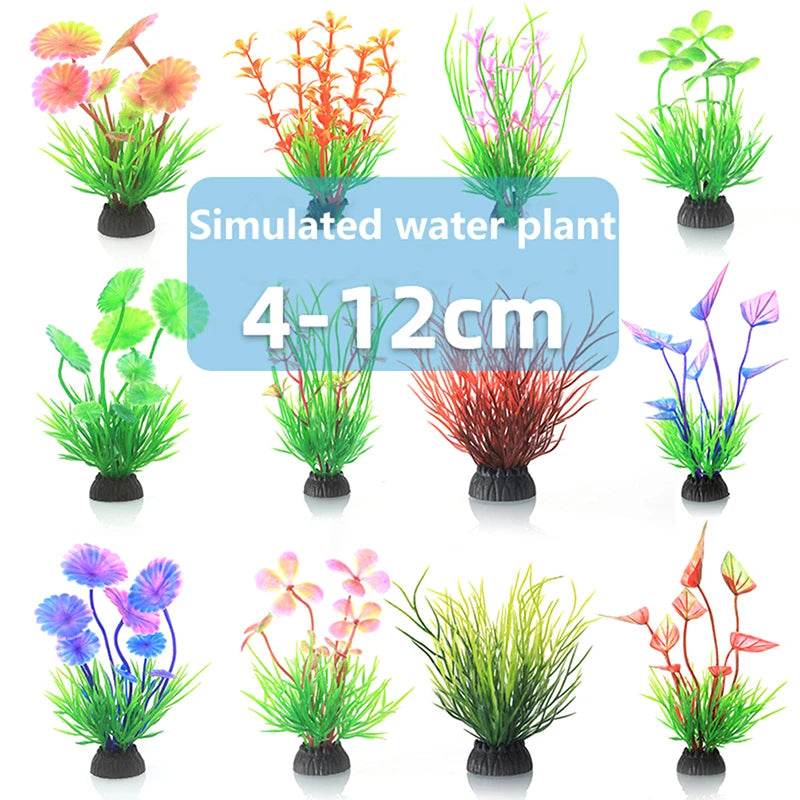 PVC Aquarium Decorative Simulation Artificial Leaves Plant Environmental Protection Materials Accessories